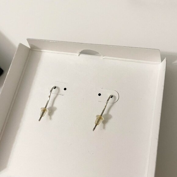 Dyadema Sterling Silver Dangle Circle Hoop Earrings - Picture 7 of 16